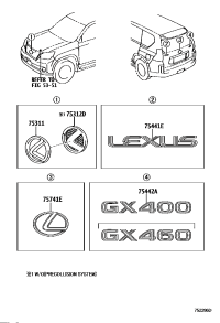 9097502115-EMBLEM, RADIATOR GRILLE (OR FRONT PANEL)