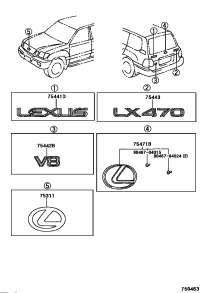 9097502083-EMBLEM, RADIATOR GRILLE (OR FRONT PANEL)