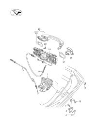 L19D839015A-AUDI TT MK2 WINDOW MECHANISM