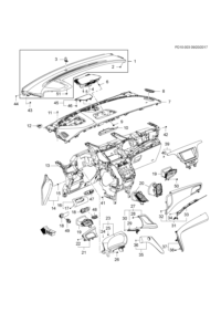26214470-Finisher, instrument panel (TOM) (incl. 32-34)