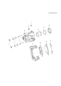 90921488-Caliper assy-front