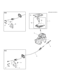 13360797-Knob, a/t cont lever