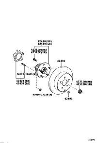 4241008020-HUB AND BEARING ASSY