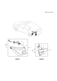 90871274-Lamp assy-rr body strut