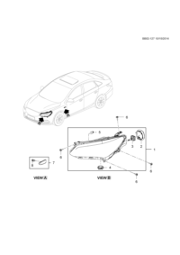 90871268-Head lamp, (incl 2-5)