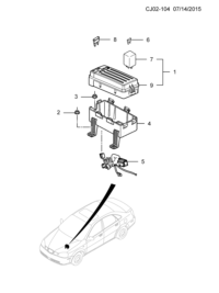 90871173-Block, accessory wiring harness (incl. 7,9)