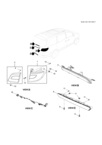 90870981-Lamp assy-rr body strut
