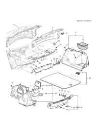 90803296-Garnish, trunk lid inside