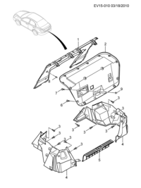 9053930-Cover, luggage tray hole (15.100)