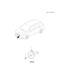 90800023-Horn sub-assy