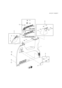 90767480-Garnish, body side (incl. 3,16-18)