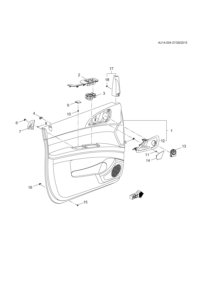 90767475-Garnish assy-side door (incl. 12)