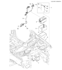 95274508-Bracket, battery tray (incl. 25,26, 27,28)