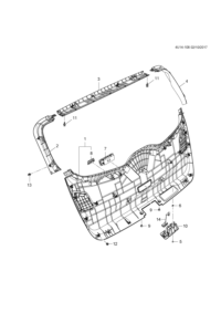 9012988-Trim assy., tailgat