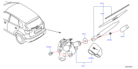 287804CC0B-ARM ASSY-REAR WINDOW WIPER