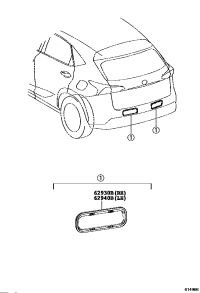 6294012180-DUCT ASSY QUARTER VENT LH