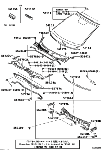 5571706110-PANEL, COWL TOP