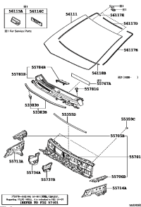 557080D450-LOUVER SUB-ASSY, COWL TOP VENTILATOR