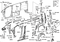 6563758040-LINER, REAR WHEEL HOUSE, RH