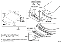 5338348070-SEAL, HOOD TO COWL TOP