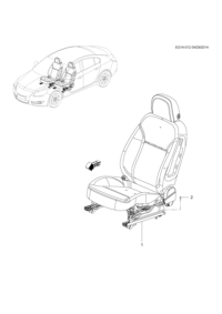 13304126-Seat assy-front