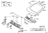 533830D140-SEAL, HOOD TO COWL TOP