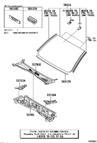 5570804071-LOUVER SUB-ASSY, COWL TOP VENTILATOR