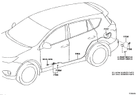 770350R050-CABLE SUB-ASSY, FUEL LID LOCK CONTROL
