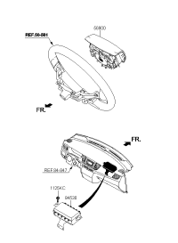 56900B3000RYN-MODULE ASSY-STRG WHEEL AIR BAG