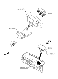 56900D8000WK-Module assy., air bag driver