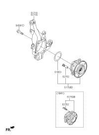 517152W500-KNUCKLE-FRONT AXLE,LH