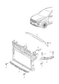 L2GD805588D-Bracket assy-cowl, w/coolant cooler