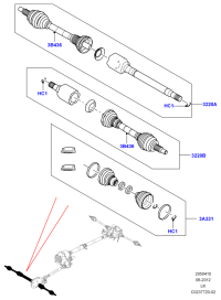 LR034531-Shaft-front axle