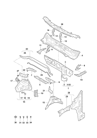 575805327-Bracket, window wiper support