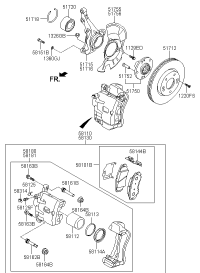 581012XA00-PAD KIT-FR DISC BRAKE