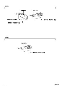 581530E050-Insulator, floor heat, no.2
