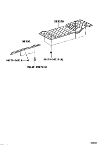 581520R020-INSULATOR, FRONT FLOOR HEAT, NO.1
