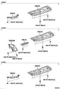 5815128090-INSULATOR, FRONT FLOOR HEAT, NO.1