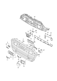 L4KD853651RN4-Radiator grille