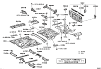 5745333060-Member, front floor cross, rh