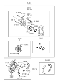 583113KAA0-CALIPER KIT-RR BRAKE,RH