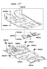 585700E020-CARPET ASSY, FLOOR, REAR