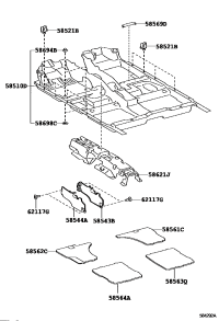 5851006520A0-CARPET ASSY, FLOOR, FRONT