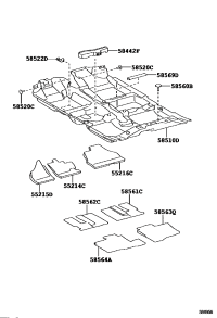 552140D160-PAD, DASH PANEL INSULATOR, NO.2