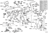 5504158040A0-DOOR SUB-ASSY, INSTRUMENT PANEL BOX, NO.1