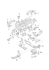 L8KD857039-Duct, back seat warm air