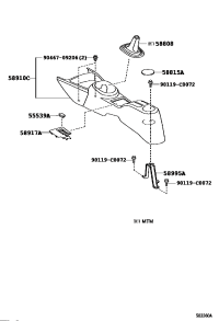 555390D100B0-COVER, SPARE SWITCH HOLE