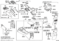 5883102450C0-GARNISH, CONSOLE UPPER PANEL, FRONT