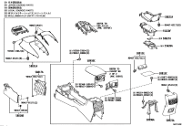 5891002B60C0-BOX ASSY, CONSOLE, REAR