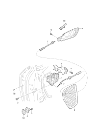 L8KD837015C-AUDI TT MK2 WINDOW MECHANISM